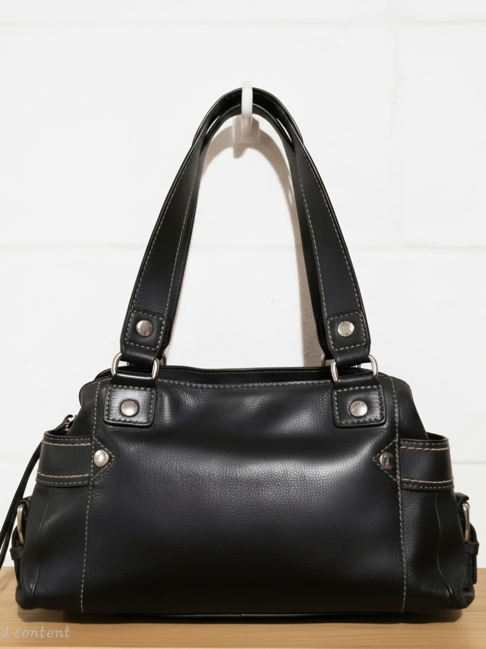 Fossil Y2K Leather East - West Dual Handle Shoulder Bag Black ZB2139. - Picture 2 of 12